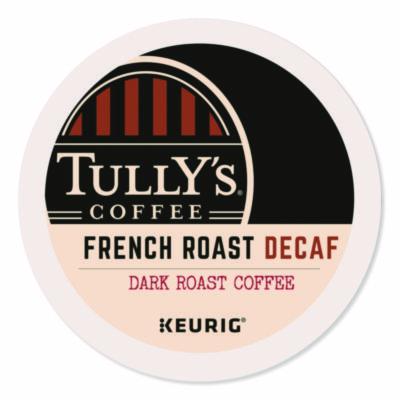 Tully%27s Coffee French Roast Decaf Coffee K-Cups, 24/Box (192419) GMT192419