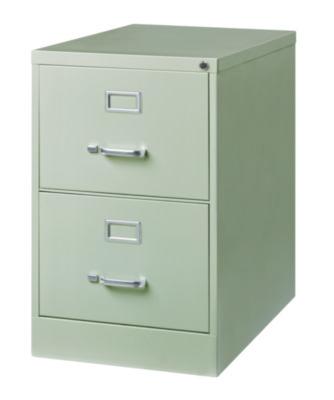 AleraTwo-Drawer Economy Vertical File, 2 Legal-Size File Drawers, Light Gray, 18 x 26.5 x 28.37 (ALE14104) ALE14104