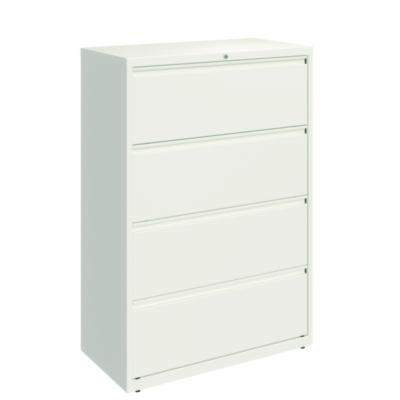 AleraLateral File, 4 Letter/Legal/A4 -Size File Drawers, White, 36" x 18.63" x 52.5" (ALE23702) ALE23702