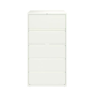 AleraLateral File, 5 Letter/Legal/A4 -Size File Drawers, White, 36" x 18.63" x 67.63" (ALE23703) ALE23703