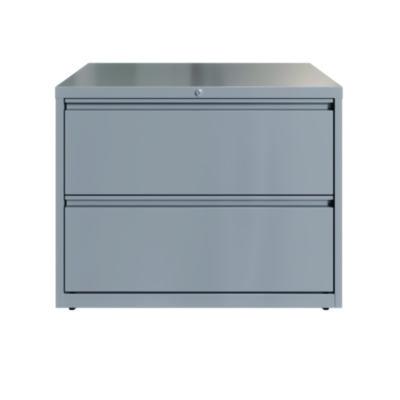 AleraLateral File, 2 Letter/Legal/A4 -Size File Drawers, Arctic Silver, 36" x 18.63" x 28" (ALE23744) ALE23744