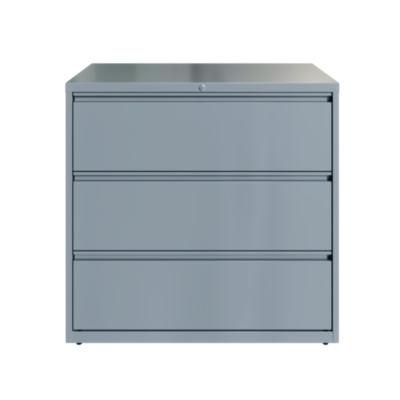 AleraLateral File, 3 Letter/Legal/A4 -Size File Drawers, Arctic Silver, 42" x 18.63" x 40.25" (ALE23749) ALE23749