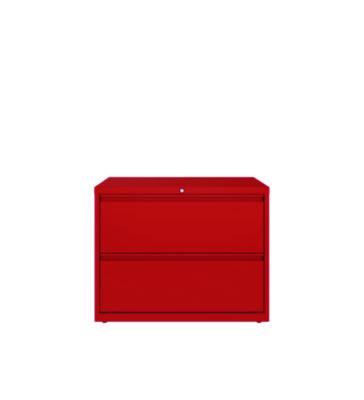 AleraLateral File, 2 Letter/Legal/A4 -Size File Drawers, Lava Red, 36" x 18.63" x 28" (ALE24249) ALE24249