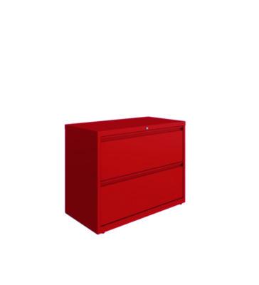 AleraLateral File, 2 Letter/Legal/A4 -Size File Drawers, Lava Red, 36" x 18.63" x 28" (ALE24249) ALE24249