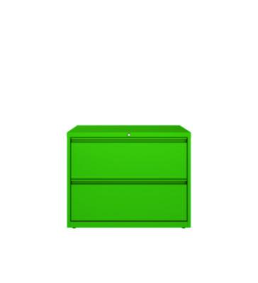 AleraLateral File, 2 Letter/Legal/A4 -Size File Drawers, Screamin%27 Green, 36" x 18.63" x 28" (ALE24250) ALE24250