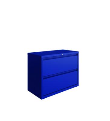 AleraLateral File, 2 Letter/Legal/A4 -Size File Drawers, Classic Blue, 36" x 18.63" x 28" (ALE24251) ALE24251