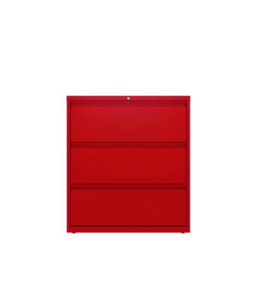 AleraLateral File, 3 Letter/Legal/A4 -Size File Drawers, Lava Red, 36" x 18.63" x 40.25" (ALE24252) ALE24252