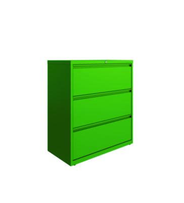 AleraLateral File, 3 Letter/Legal/A4 -Size File Drawers, Screamin%27 Green, 36" x 18.63" x 40.25" (ALE24253) ALE24253