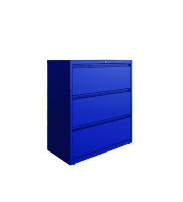 AleraLateral File, 3 Letter/Legal/A4 -Size File Drawers, Classic Blue, 36" x 18.63" x 40.25" (ALE24254) ALE24254