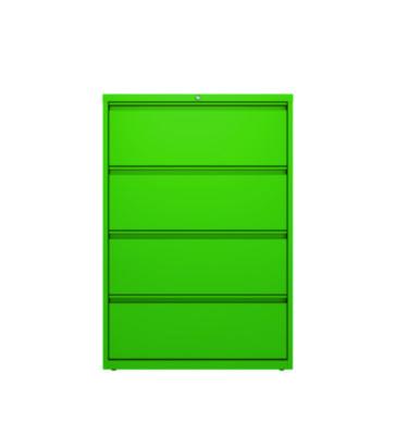 AleraLateral File, 4 Letter/Legal/A4 -Size File Drawers, Screamin%27 Green, 36" x 18.63" x 52.5" (ALE24256) ALE24256