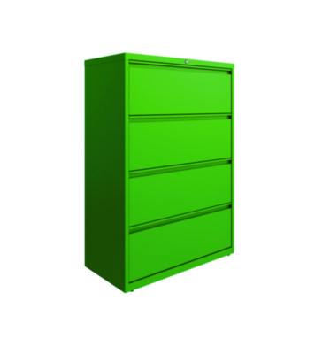 AleraLateral File, 4 Letter/Legal/A4 -Size File Drawers, Screamin%27 Green, 36" x 18.63" x 52.5" (ALE24256) ALE24256