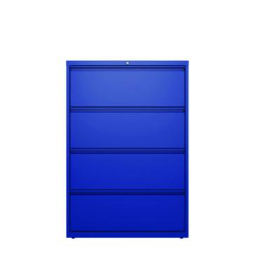 AleraLateral File, 4 Letter/Legal/A4 -Size File Drawers, Classic Blue, 36" x 18.63" x 52.5" (ALE24257) ALE24257