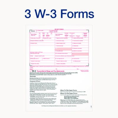 6-Part W-2 Tax Form Kit with Security Envelopes and Tax Forms Helper, 2024, 8.5 x 5.5, 2 Forms/Sheet, 24 Forms Total