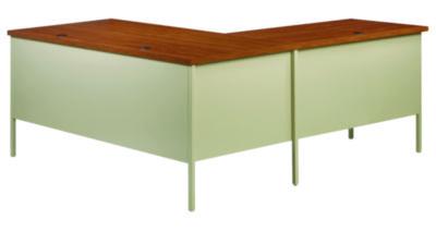 AleraL-Shaped Corner Desk, Left-Hand Return, 72" x 72" x 29.5", Oak/Putty (ALE20107) ALE20107