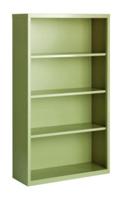 AleraFour-Shelf Metal Bookcase, 34.5" x 13" x 60", Putty (ALE21206) ALE21206