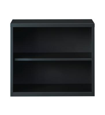 AleraTwo-Shelf Metal Bookcase, 34.3" x 13" x 30", Charcoal (ALE22194) ALE22194