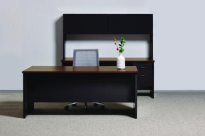 DESK,EXEC DOUBLE PED,BK