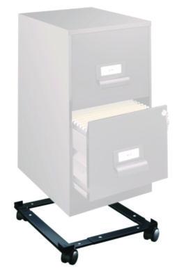 AleraFile Caddy, 400 lb Capacity, 16.6 x 11.4 x 4, Black (ALE10035) ALE10035