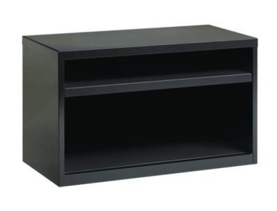AleraCredenza with Shelf, Steel, 2-Shelf, 36 w x 18.62 d x 22 h, Charcoal (ALE20509) ALE20509