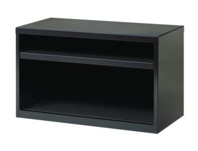 AleraCredenza with Shelf, Steel, 2-Shelf, 36 w x 18.62 d x 22 h, Charcoal (ALE20509) ALE20509