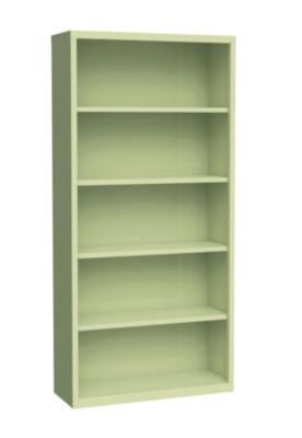 AleraFive-Shelf Metal Bookcase, 34.5" x 13" x 72", Putty (ALE21209) ALE21209