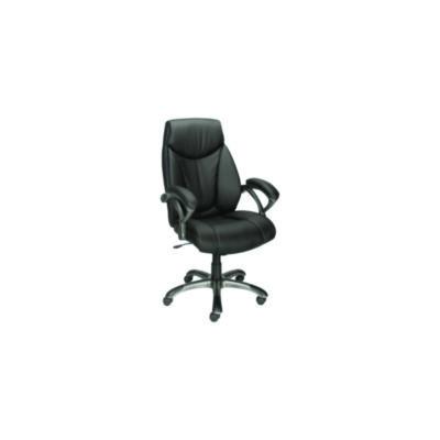 Alera Fulford Bonded Leather High-Back Managers Chair, Supports 275lb, 18.62-22.56