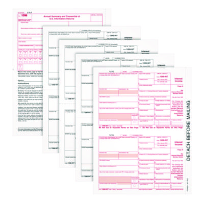 Adams® 4-Part 1099-INT Tax Forms with Tax Forms Helper®