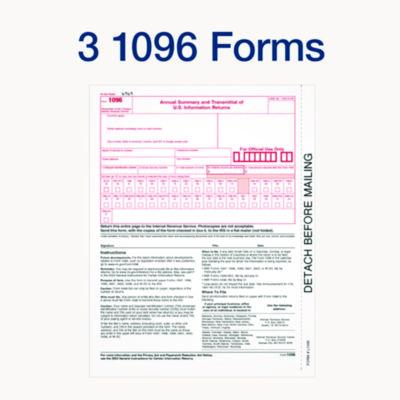 4-Part 1099-NEC Continuous Feed Tax Forms, Fiscal Year: 2024, Four-Part Carbonless, 8.5 x 5.5, 2 Forms/Sheet, 24 Forms Total