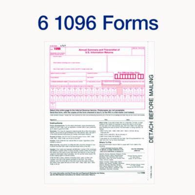 4-Part 1099-NEC Continuous Feed Tax Forms, Fiscal Year: 2024, Four-Part Carbonless, 8.5 x 5.5, 2 Forms/Sheet, 24 Forms Total