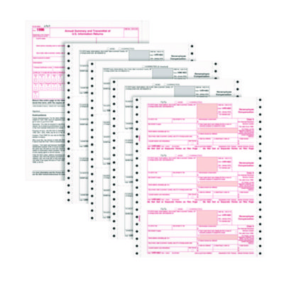 Adams® 4-Part 1099-NEC Continuous Feed Tax Forms