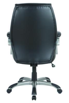 Alera Fulford Bonded Leather High-Back Managers Chair, Supports 275lb, 18.62-22.56