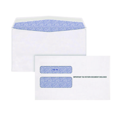 TOPS™ W-2 Laser Double Window Envelope