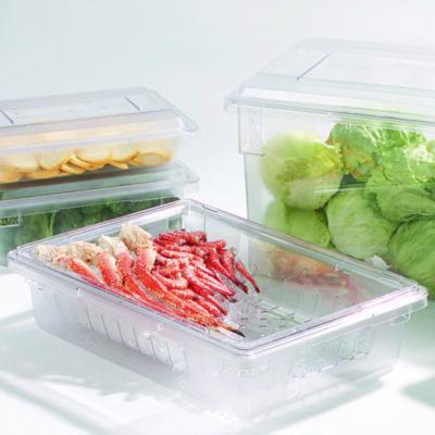 StorPlus Polycarbonate Food Storage Container Colander, 18 x 26, Clear, Plastic