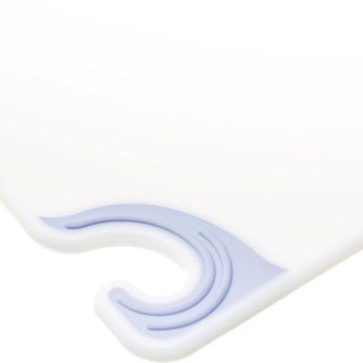 Saf-T-Grip Cutting Board, Plastic, 24 x 18 x 0.5, White
