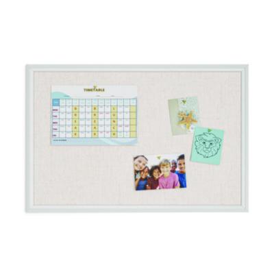 Linen Bulletin Board with Decor Frame, 30