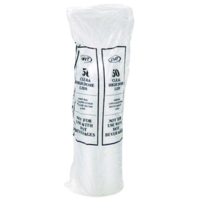 Dart Dome-Top Sundae/Cold Cup Lids, Fits 12 oz to 24 oz Cold Cups, Plastic, Clear, 1,000/Carton (DCC16LCDHX) DCC16LCDHX