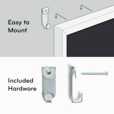 Magnetic Chalkboard with Decor Frame, 30