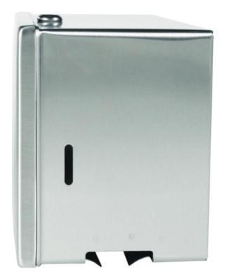 Bobrick Surface-Mounted Paper Towel Dispenser, 12.13 x 6.13 x 7.25, Satin Finish Stainless Steel (BOB263) BOB263