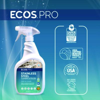 Stainless Steel Cleaner and Polish, 32 oz Spray