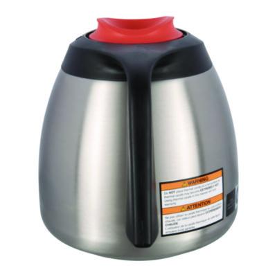 1.9 Liter Thermal Carafe, Stainless Steel/Black/Orange (Decaf)