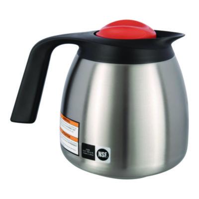 1.9 Liter Thermal Carafe, Stainless Steel/Black/Orange (Decaf)