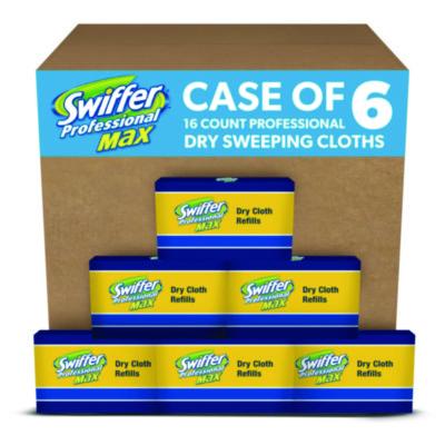 Max/XL Dry Refill Cloths, 17.88 x 10, White, 16/Box, 6 Boxes/Carton