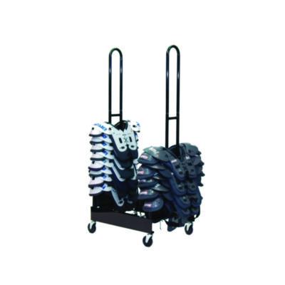 Champion Sports Mobile Two-Stack Shoulder Pad Rack
