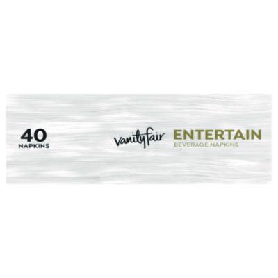 Entertain Beverage Napkins, 2-Ply, 9.8 X 9.8, White, 40/pack, 12 Packs/carton
