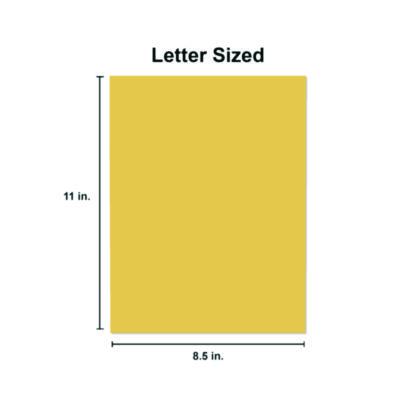 Universal Deluxe Colored Paper, 20 lb Bond Weight, 8.5 x 11, Goldenrod, 500 Sheets/Ream, 10 Reams/Carton UNV11205CT