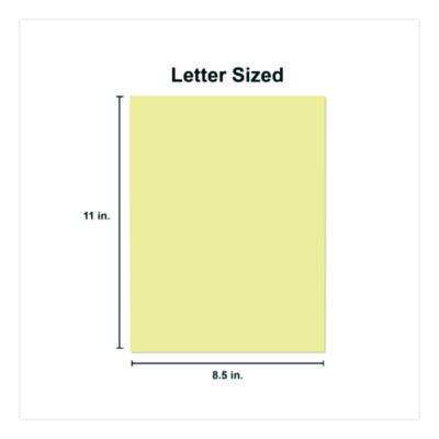 Universal Deluxe Colored Paper, 20 lb Bond Weight, 8.5 x 11, Canary, 500 Sheets/Ream, 10 Reams/Carton UNV11201CT