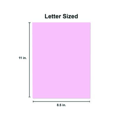 Deluxe Colored Paper, 20 lb Bond Weight, 8.5 x 11, Pink, 500 Sheets/Ream, 10 Reams/Carton