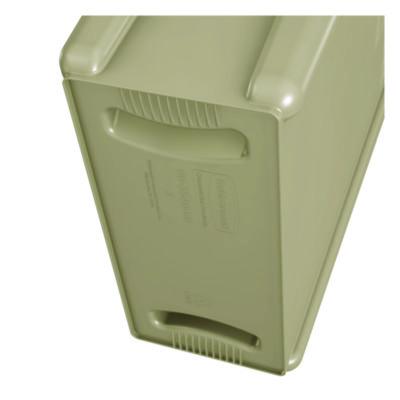 Slim Jim with Venting Channels, 23 gal, Plastic, Beige