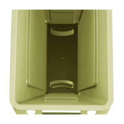 Slim Jim with Venting Channels, 23 gal, Plastic, Beige
