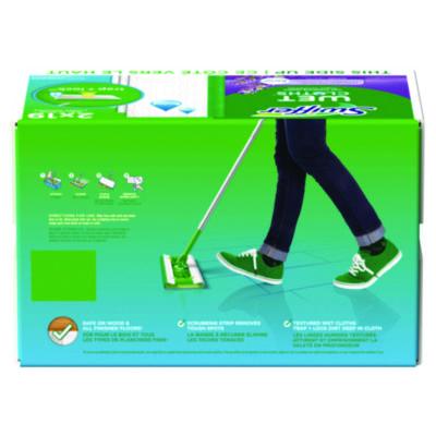 Sweeper TRAP + LOCK Wet Mop Cloth, 8 x 10, White, Lavender Scent, 38/Pack